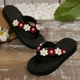 thumbnail image 6 of Admvng Sandals Women Fashion Casual Summer New Beach Seaside Outdoor Wear Feeling Flower Bohemian Style Flip-Flops 36-42, 6 of 9