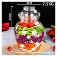 thumbnail image 6 of Glass Fermenting Jar Pickle Jar Household Kimchi Jar Glass Bottle Sealed Thickened Kimchi Pot For Handmade Kimchi And Pickled Cucumber, 6 of 6