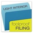 thumbnail image 3 of "Colored File Folders, Straight Tab, Letter Size, Blue/light Blue, 100/box | Bundle of 5 Boxes", 3 of 7