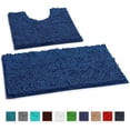 thumbnail image 1 of Alfombras de Baño Luxurux Sin Resbalón Súper Suave Chenille de Baña de Baño de Lujo Juego de Contono, Alfombra de Ducha de Lujo Suave +Tocador. LuxUrux tapetes para baño, 1 of 1