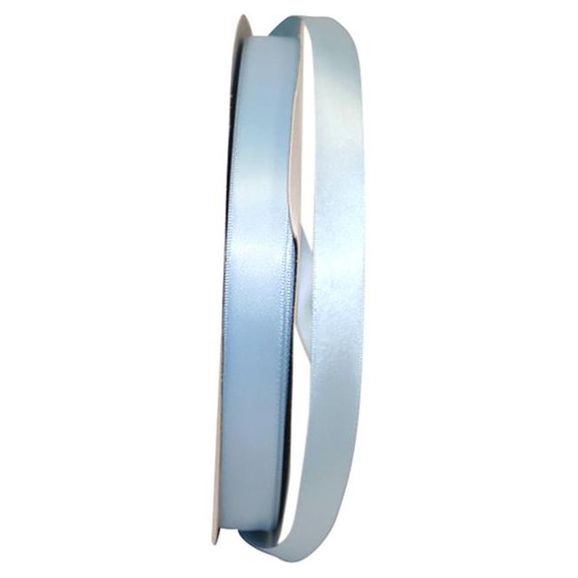 Reliant Ribbon 4950-052-03C 0.625 in. 100 Yards Double Face Satin Ribbon, Light Blue
