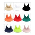 thumbnail image 6 of Summer Hat Sun Visor White 100% Polyester Anti-ultraviolet Outdoor Beach Cap For Women, 6 of 12
