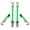 Green, variant on SmartStraps 1" x 14ft Standard Ratchet Tie Down Straps 6 pack , Green - 500lb SWL