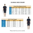 thumbnail image 4 of GLOBAL Men's Short Sleeve Crew Knitted Top & Lightweight Yarn Shorts Pajama Sets, Sizes S-XXL, 4 of 5