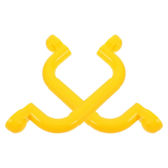 HOMEMAXS 2pcs Plastic Handles For Kids Playhouse Safety Hand Grips For Outdoor Playground Sets And Climbing Frames Ideal For Parks