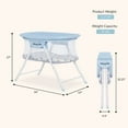 thumbnail image 5 of Dream On Me Poppy Traveler Portable Bassinet, Brown and Blue, 5 of 12