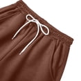 thumbnail image 6 of Vhkiploz Drawstring Wide Leg Trousers for Men's Sporty Workout Athletic Joggers Solid Color Daily Pants with Side Pockets, 6 of 7