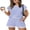 White and Blue Stripe, variant on Wiholl Womens Short Sets Two Piece Short Sets for Women Cap Sleeve lounge Black Short sets with Pocket