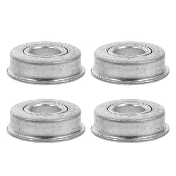 WEUVEB 4Pcs Flanged Ball Bearing Steel for Lawn Mower Wheel Replacement with Low Noise and Durability