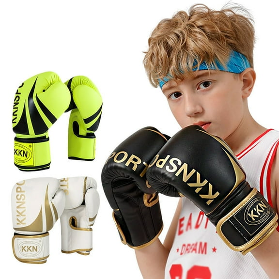 Kids Boxing Gloves for Boys and Girls, Youth Boxing Training Gloves for Kids 4-12 Years, 4oz 6oz PU Training Boxing Gloves for Punching Bag, Kickboxing, Muay Thai, MMA