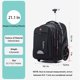 thumbnail image 3 of Mochila con ruedas WMHYLYH impermeable para adultos 58 L negra, 3 of 7