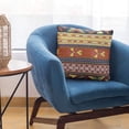 thumbnail image 6 of Plutus Brands Multi-Color Plutus Unique Lanes Border Luxury Throw Pillow 18 in x 18in, Double Sided 18" x 18", 6 of 9