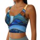 thumbnail image 2 of Balery Stained Glass Ocean Wave Sujetadores deportivos con espalda cruzada para mujer, acolchados, sin costuras, de alto impacto, ideales para yoga, gimnasio, entrenamiento y fitness.-Medium, 2 of 8