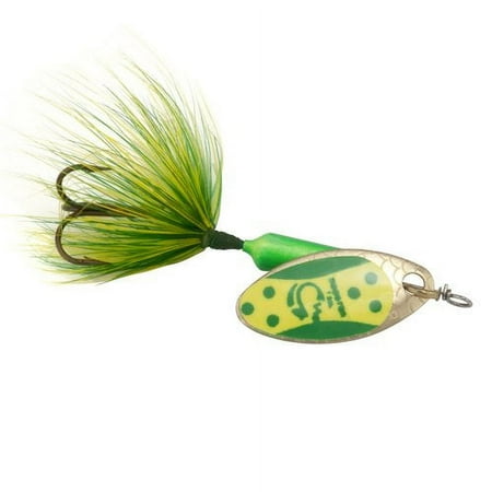Yakima Bait Worden s Original Rooster Tail Inline Spinnerbait Fishing Lure Lime Chartreuse 1/16 oz.