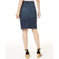 thumbnail image 2 of INC International Concepts Women's Embellished Denim Skirt Blue Size 18, 2 of 3
