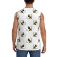 thumbnail image 4 of Goofa Bee Printed Men's Sleeveless T-Shirt - Athletic Gym Workout Tank Top for Men - Moisture-Wicking, UPF 30+ Quick-Dry Muscle Tee-XX-Large, 4 of 8