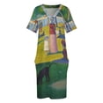 thumbnail image 4 of Georges Seurat un domingo tarde en la isla de La Grande Jatte vestido suelto con bolsillos vestido de hadas ropa femenina, 4 of 7