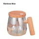 thumbnail image 5 of Yuarrent Taza mezcladora eléctrica de vidrio con capacidad de apertura de boca ancha, opciones disponibles, botella exprimible sin BPA Teteras azul iridiscente, 5 of 6