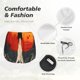 thumbnail image 4 of Balery Retro Space Rocket Launch Pantalones cortos deportivos para mujer con forro y dos bolsillos, elásticos, para entrenamiento, gimnasio, yoga-X-Large, 4 of 7