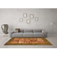 thumbnail image 3 of Ahgly Company Indoor Square Abstract Orange Modern Area Rugs, 7' Square, 3 of 4