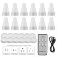 thumbnail image 3 of Mistaha Wireless Remote Control LED Flickering Candle Lights Set with Adjustable Brightness and Speed - Safe Flameless Tea Lights for Room Decor, Party, Wedding - Long Standby Battery Life - Ideal, 3 of 6
