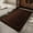 Brown, variant on Non Slip Bathroom Rug Mat, Absorbent Quick Dry Floor Carpet for Shower, Toilet, Kitchen, Bedroom, Living Room, Entryway, Machine Washable Linen Fabric with Anti S Backing for Home Decor