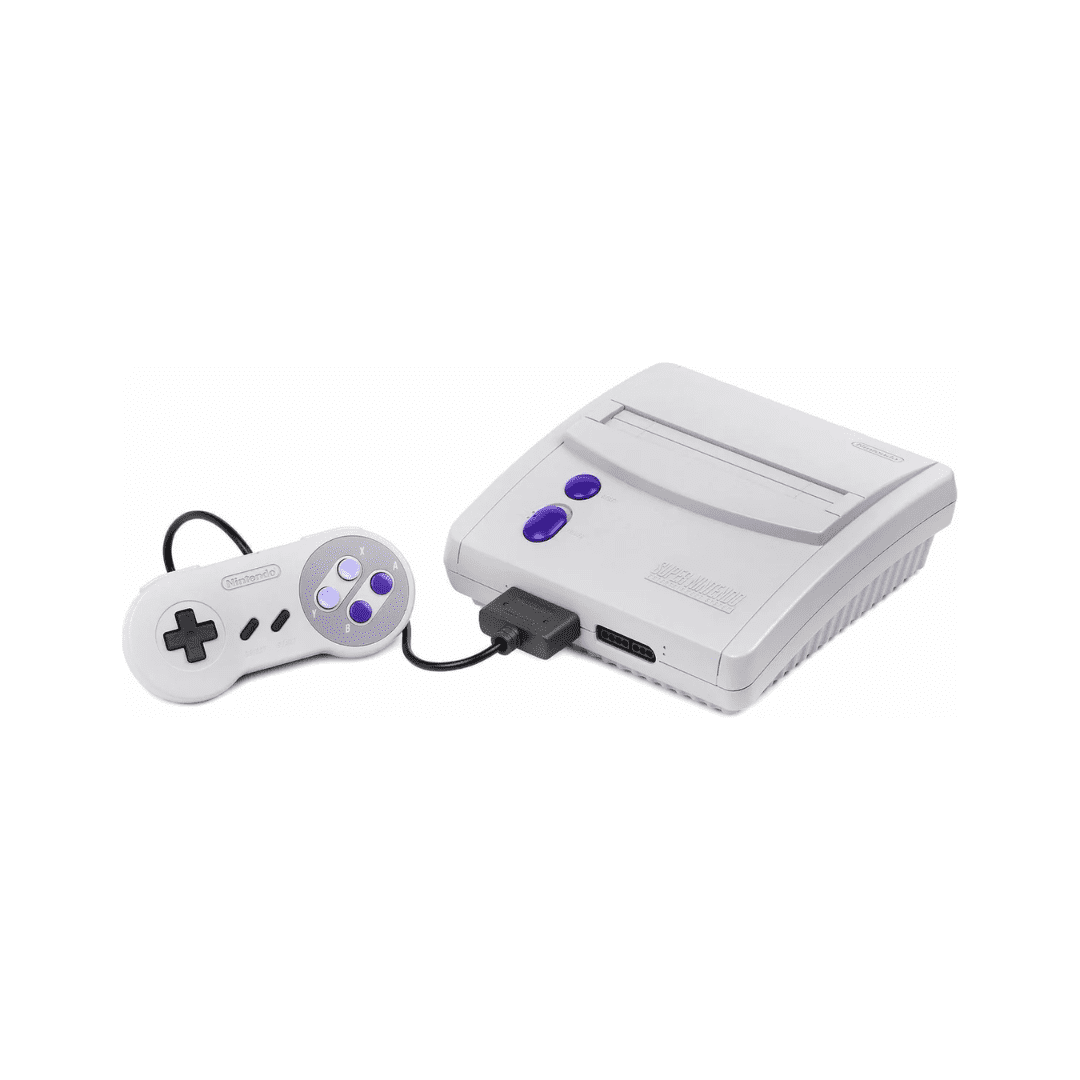 Restored Nintendo Super Nintendo SNES Junior Video Game Console, Gray ...