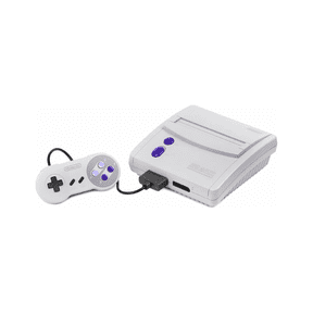 Restored Nintendo Super Nintendo SNES Junior (Jr.) Video Game Console Gray(Refurbished)