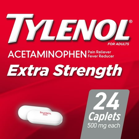 UPC 300450449054 product image for Tylenol Extra Strength Caplets with 500 mg Acetaminophen  24 Ct | upcitemdb.com