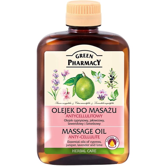 Aceite de Masaje Anticelulítico Green Pharmacy con Aceites Esenciales 200ml