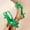 Green, variant on Women's Kitten Sandals, Elastic Strap Retro Bow Pointy Toe Summer Dressy Shoes Pink 5.5