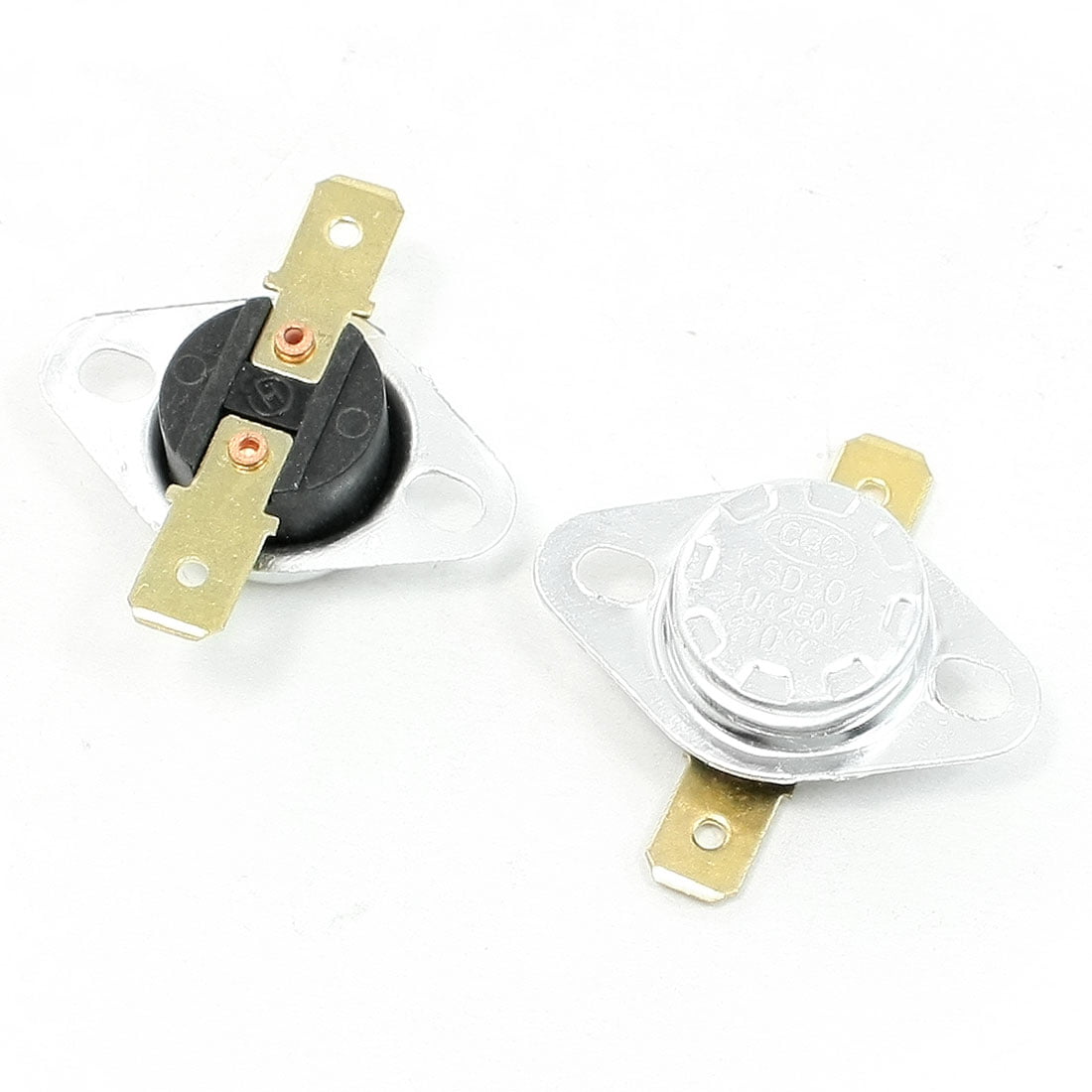 2pcs 10A 250V KSD301 NC Thermostat Temperature Thermal Control Switch 120°C 