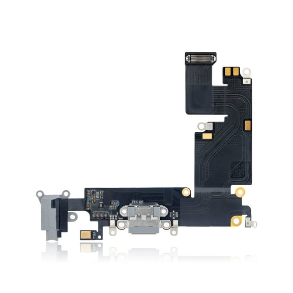 Replacement Charging Port Flex Cable Compatible For iPhone 6 Plus (Premium) (Space Gray)