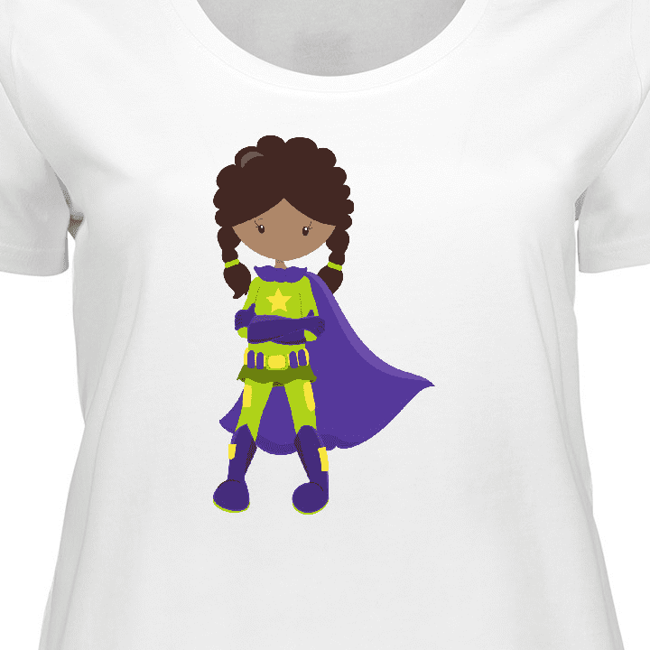 Inktastic African American Girl Superhero Green Costume Women s