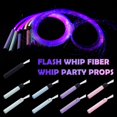 thumbnail image 3 of Colorful LED Light Flash Whip Fiber Whip Party Props 360 Degree Rotating Space Whip, 3 of 8