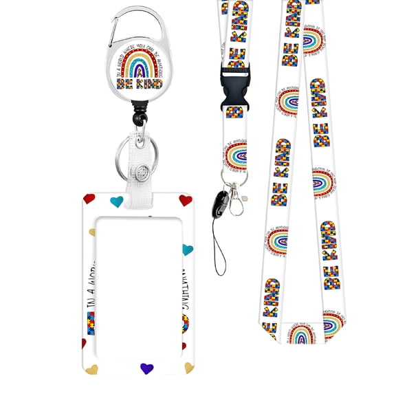 CCOCC 2026 New Lanyards for Id Badges and Keys,Beaded Lanyard with Badge Holder for Women Teacher Nurse