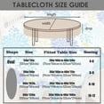 thumbnail image 2 of Oval Tablecloth 54x72in for Oval Table Waterproof Table Cloths for Dining Room Indoor Outdoor Table Cloth, 2 of 5