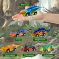 thumbnail image 4 of 6pcs Dinosaur Pull Back Cars Toys， Monster Cars Toys, Birthday Gift for 4 5 6 Year Old Boys and girls, 4 of 8
