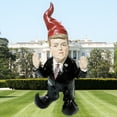 thumbnail image 3 of Homestyles President "GnomeDonald" the Look-A-Like Trump Gnome an American Commander-in-Chief Military Large Outdoor Garden Statue 15"H, 3 of 3