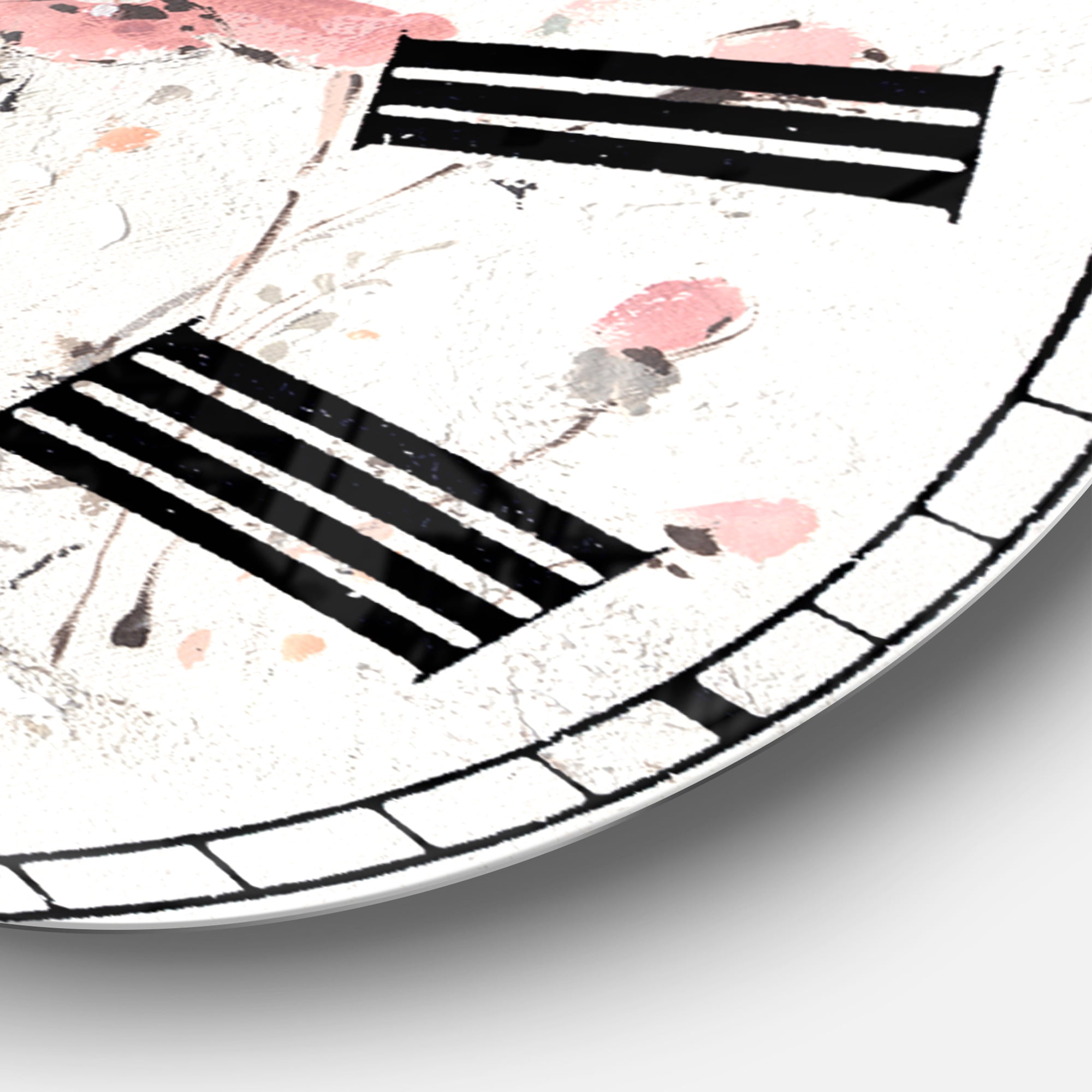 Designart Oversized Off-White Analog Round Modern Traditional Wall Clocks, CLM30778-C23