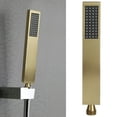thumbnail image 4 of Shower Head, Shower Sprayer G1/2 Universal Rectangular Saving Water Volume  For Hotel For Bathroom Brushed Gold, 4 of 8
