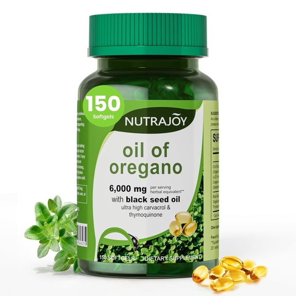 BFQN Oil of Oregano & Black Seed Oil Softgels - Immune & Antioxidant Support for Men & Women, High Carvacrol, Non-GMO, 150 Softgels