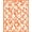 Orange, Pattern 4, variant on ODIKA 4'x6' Machine Washable Non-Slip Area Rug, Orange Blossom Modern Floral Print High Traffic Rug, Orange, 151274