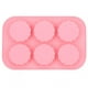 thumbnail image 3 of Molde para pastel de luna, 6 ranuras, moldes de silicona rosa para bricolaje, para alimentos, molle para pastel de luna, prensa, molde para pastel de luna para hacer pasteles de, 3 of 7