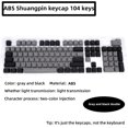 thumbnail image 3 of Latrodar 104 Keys Cap Colorful-Backlit Gaming Keycap Replacement Mechanical Keyboard Secure Gray 5.4x4.4 Inch Home Decor, 3 of 3