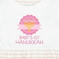 thumbnail image 4 of Inktastic Babys 1st Hanukkah Girls Baby Dress, 4 of 5