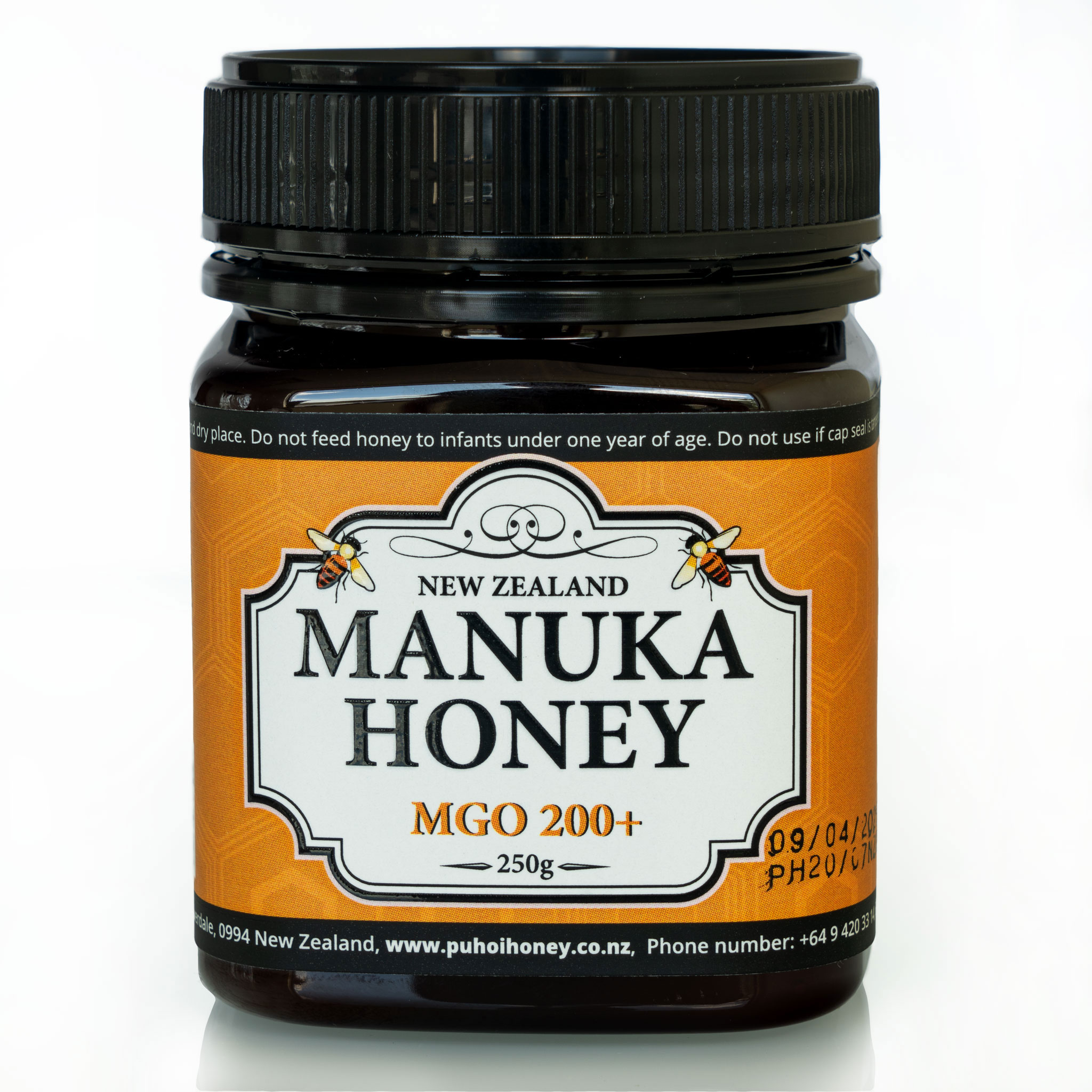 Puhoi Honey New Zealand 100 Pure Manuka Honey Mono Floral MGO 200