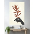 thumbnail image 2 of Terracotta Botanical Boho Print Poster Wall Art, Modern Wall Decor For Living Room Bedroom, 12x18 UNFRAMED, 2 of 3