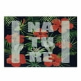 thumbnail image 1 of Jungle Cutting Board, Nature Typography on Exotic Fragrance Hibiscus, Decorative Tempered Glass Cutting and Serving Board, in 3 Sizes, by Ambesonne, 1 of 2