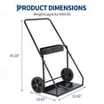 thumbnail image 2 of Dual Welding Cylinder Cart,Gas Cylinder Hand Truck with Safety Chains and 8" Tires,Black, 2 of 6